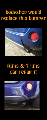 plastic weld repair to nissan rear bumper